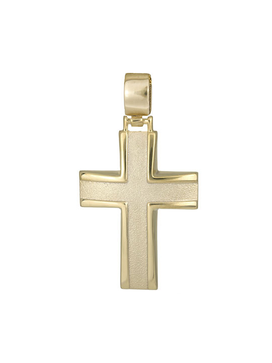 Herren Gold Kreuz 9K