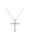 Women's White Gold Cross 14K with Chain