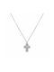 Women's White Gold Cross 14K with Chain