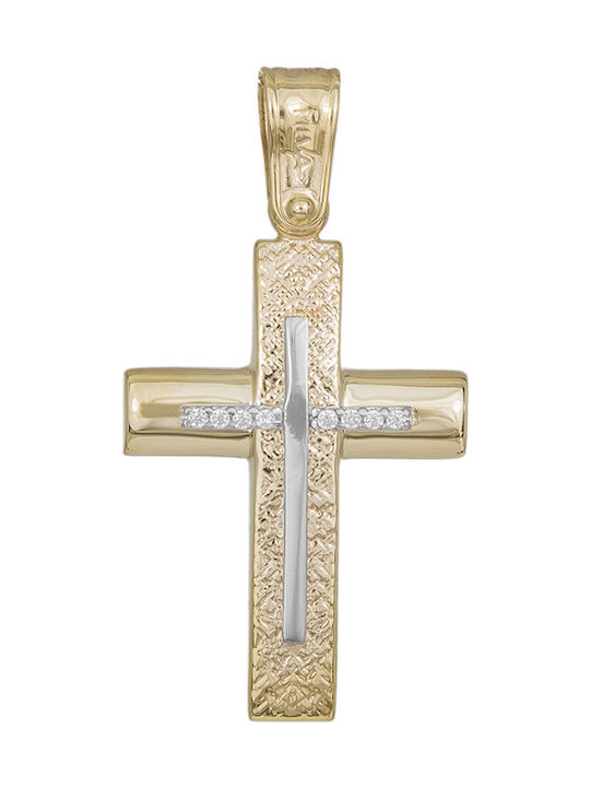 Damen Gold Kreuz 9K