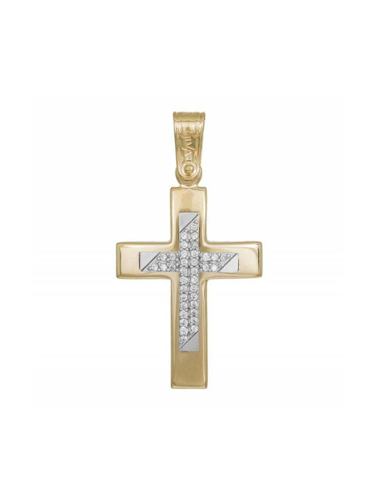 Femeiesc Aur Cruce 14K