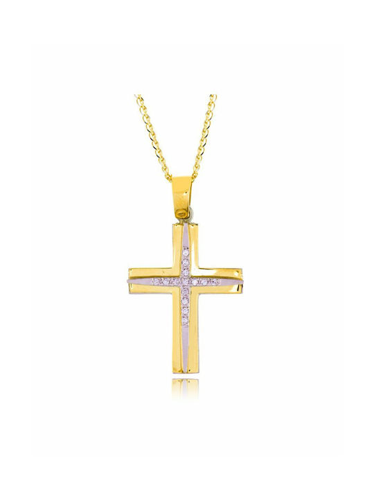 Gold Cross 14K with Chain