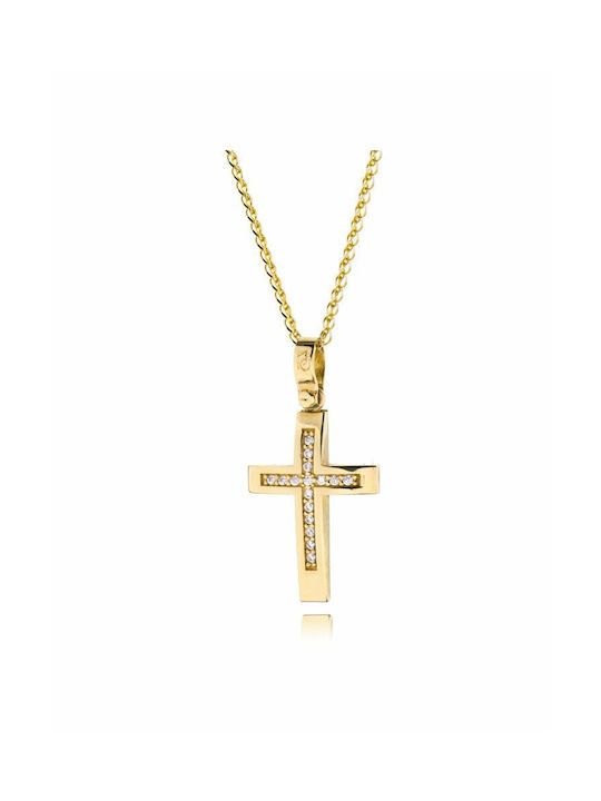 Gold Cross 14K with Chain