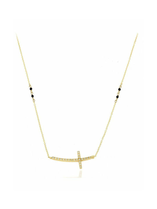 Gold Cross 9K with Chain