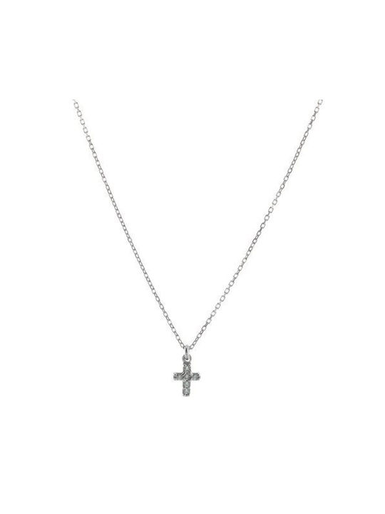 Kreuz aus Silber mit Kette