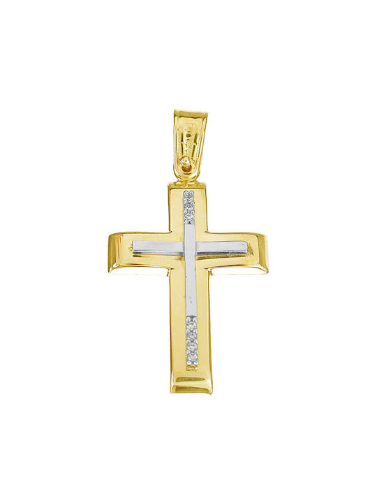 Femeiesc Aur Cruce 14K