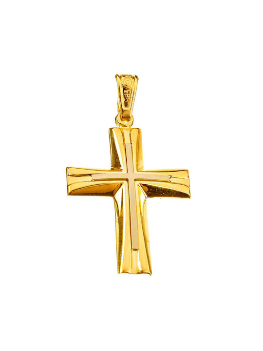 Herren Gold Kreuz 14K