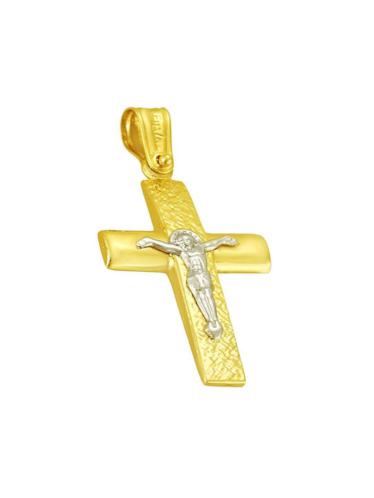 Men's Gold Cross 14K with the Crucified