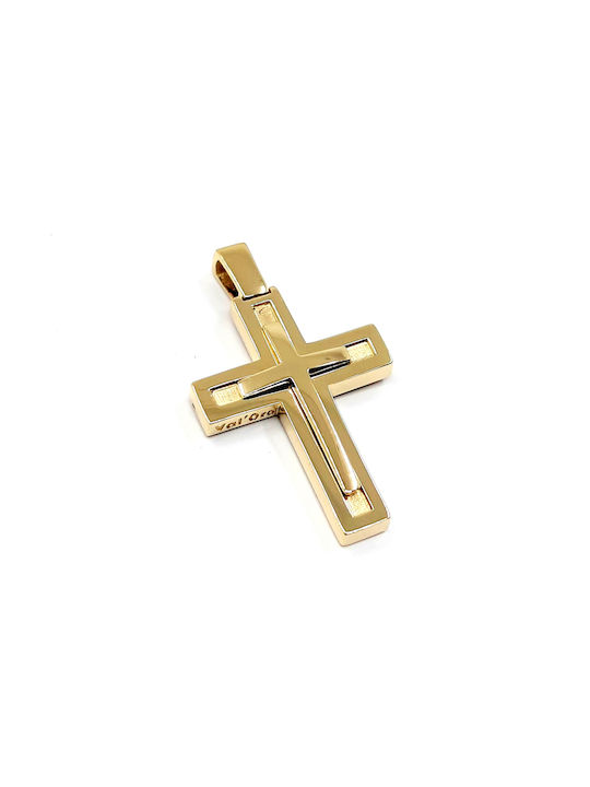 Herren Gold Kreuz 14K