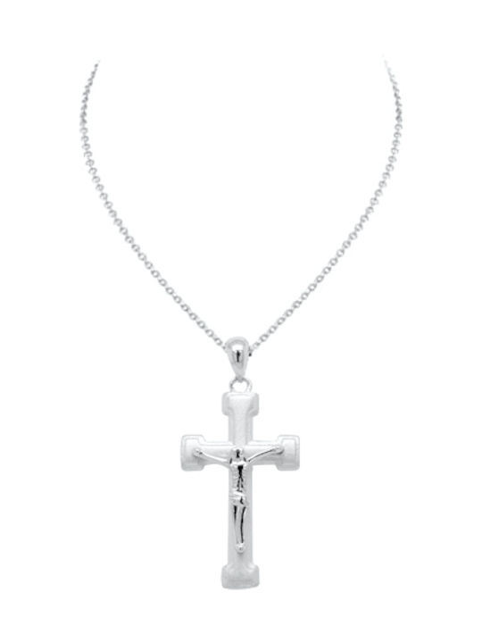 Kreuz aus Silber mit Kette