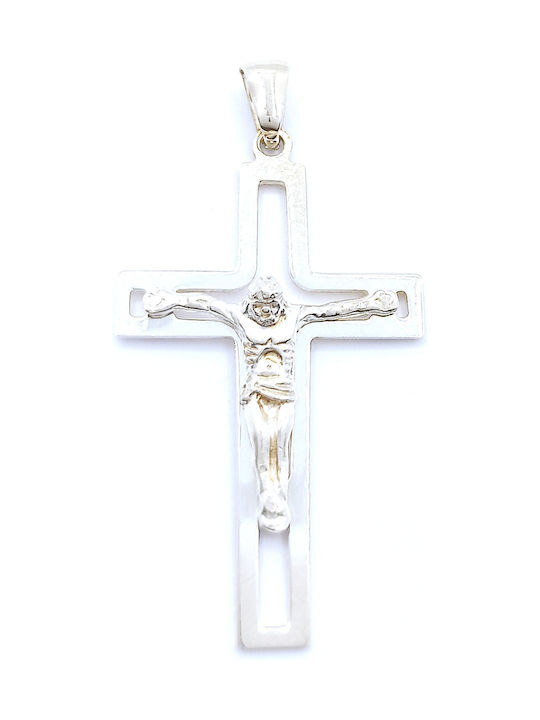 PS Silver Cross with the Crucified from Silver