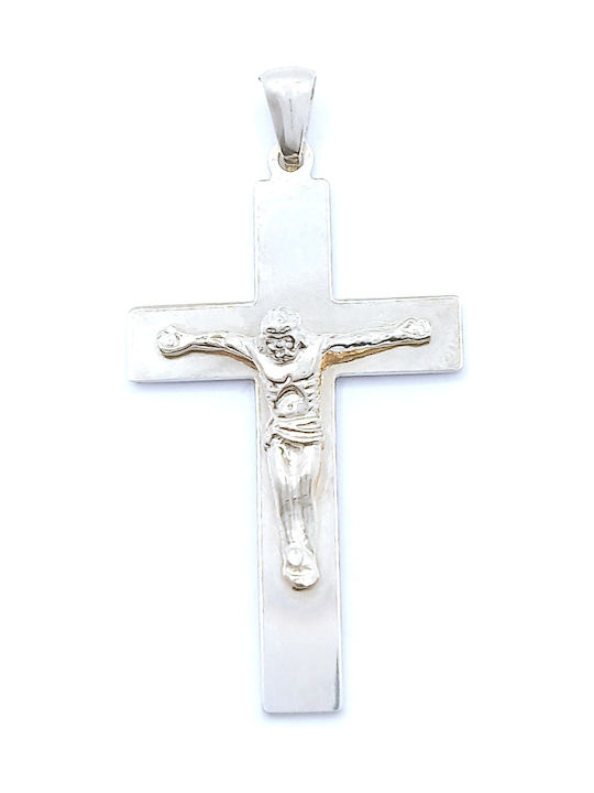 PS Silver Cross with the Crucified from Silver