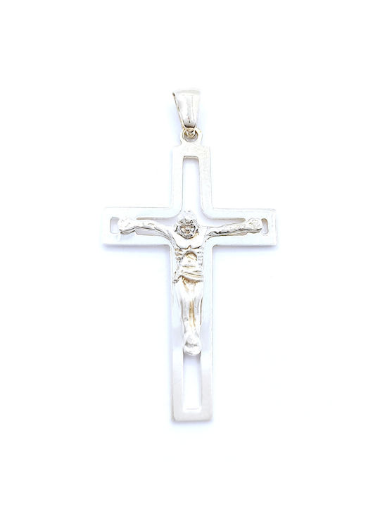 PS Silver Cross with the Crucified from Silver