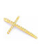 PS Silver Gold Kreuz 14K