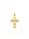 PS Silver Gold Kreuz 14K