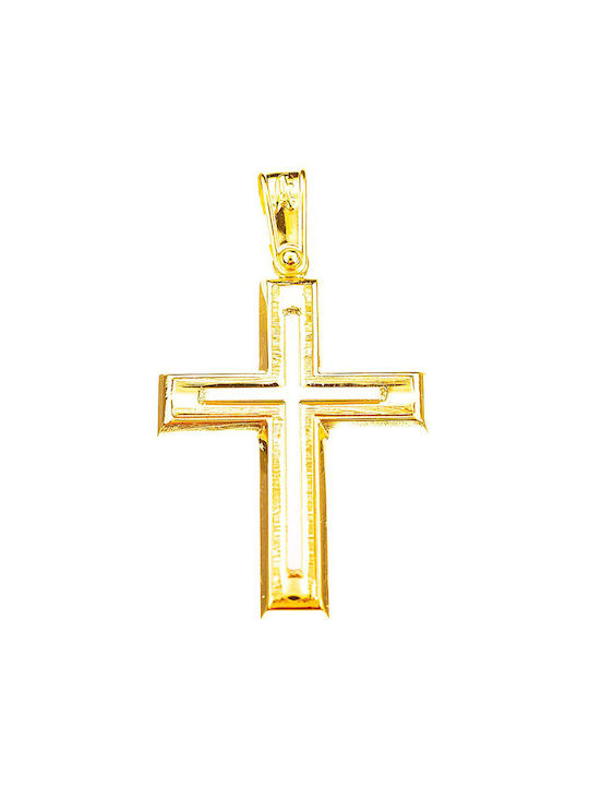 Alorado Men's Gold Cross 14K