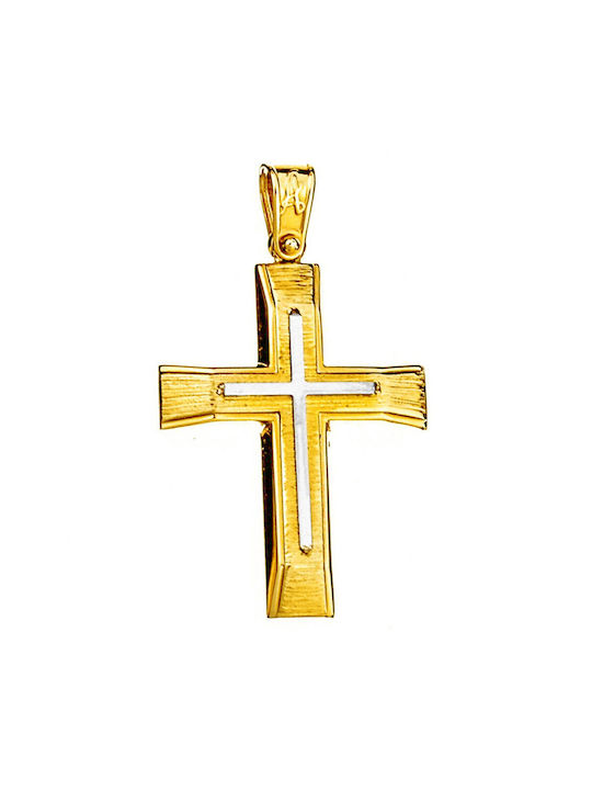 Alorado Herren Gold Kreuz 14K