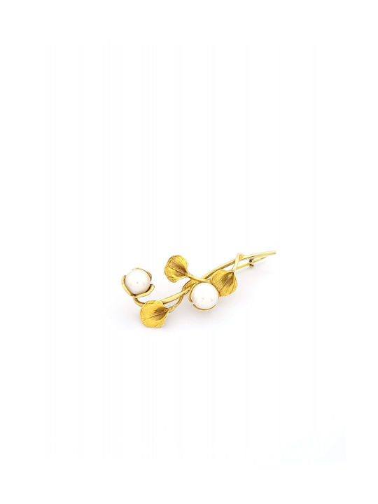 Kirkikosmima Pin Blume aus Gold Gelb
