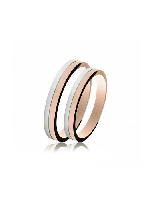 Wedding Ring Bicolour 9K