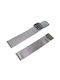 Metallic-Armband Silber 22mm