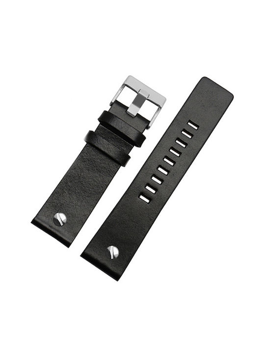 Leather Strap Black 24mm