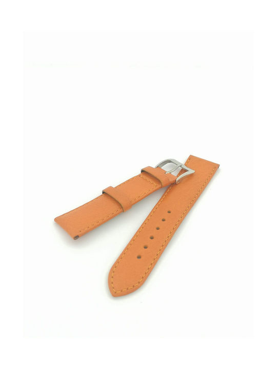 Leather Strap Orange 20mm