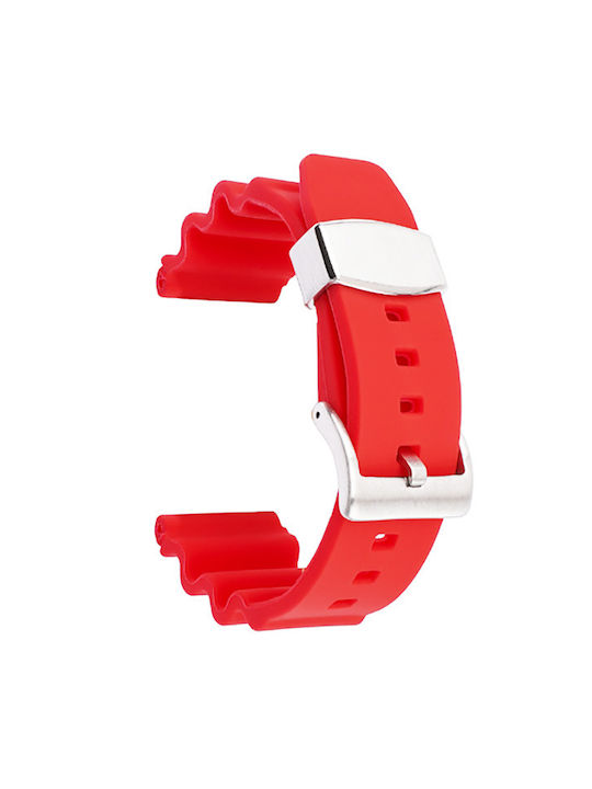 Rubber Strap Red 22mm