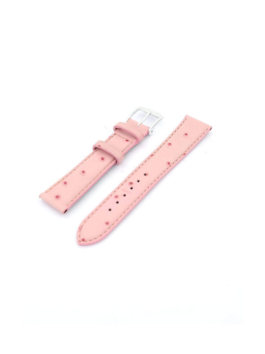 Leather Strap Pink 18mm