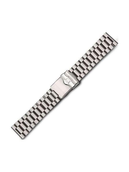 KOSTELO Μεταλλικό Μπρασελέ Ασημί 20mm
