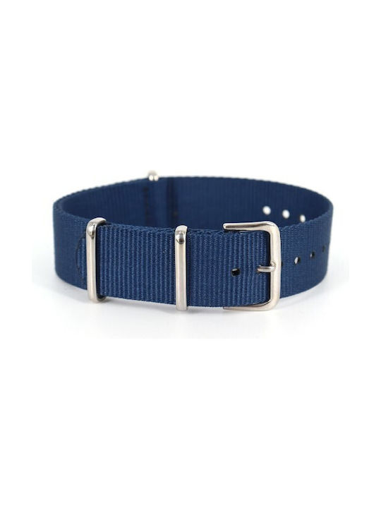 Riemen aus Stoff Nato Blau 22mm