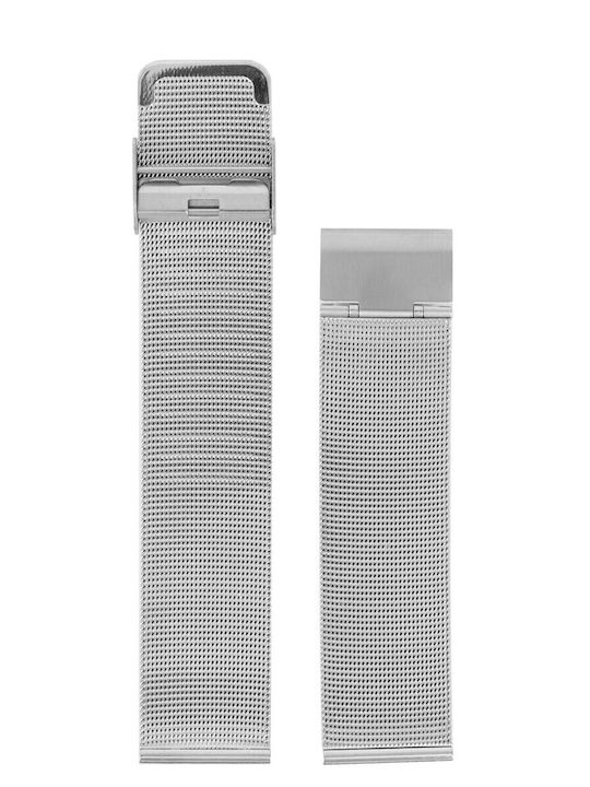 Vitopoulos Metallic-Armband Silber 24mm