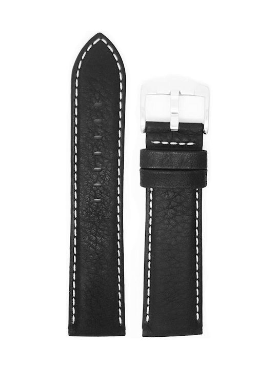 Leather Strap Black 24mm