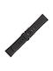 Gummi-Armband Schwarz 24mm