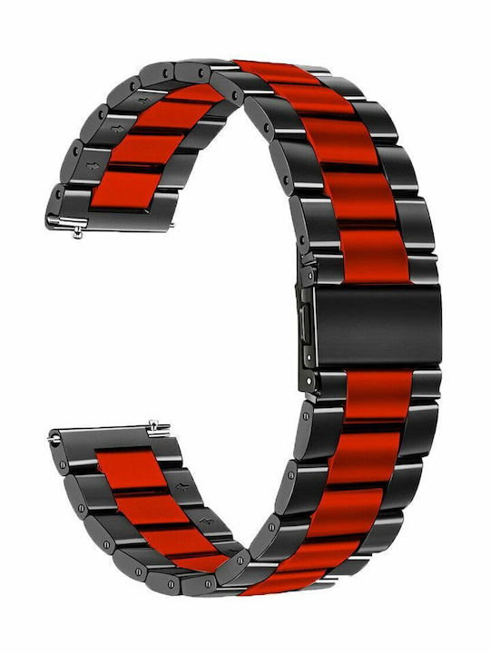 KOSTELO Metallic-Armband Schwarz 20mm