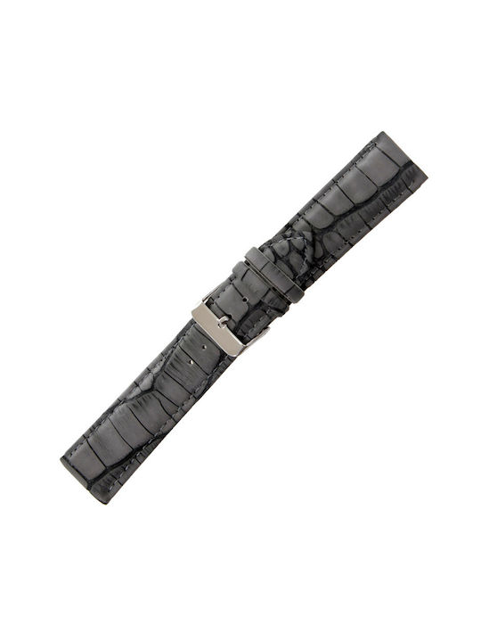 Leather Strap Gray 18mm