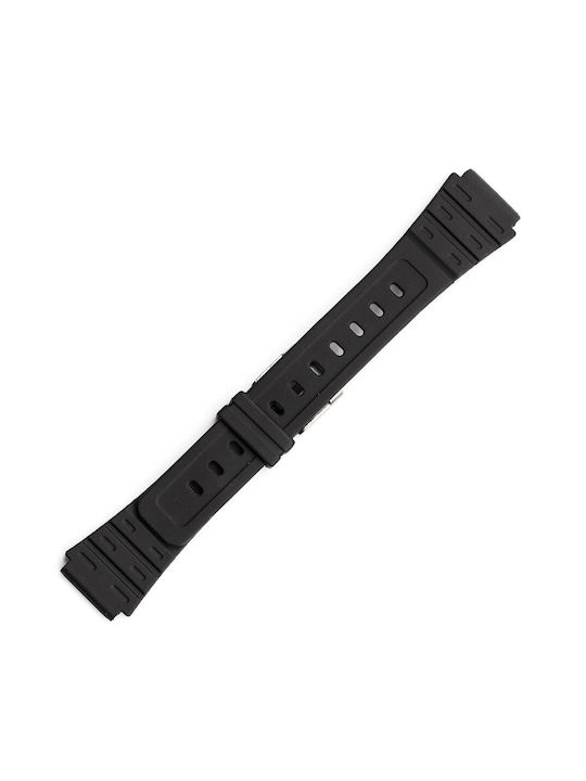 Gummi-Armband Schwarz 18mm