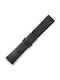Lederriemen Schwarz 20mm