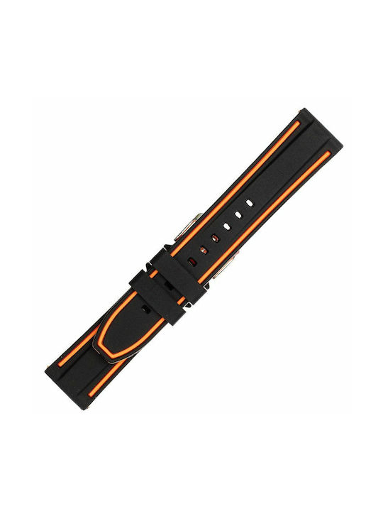 Rubber Strap Black 22mm