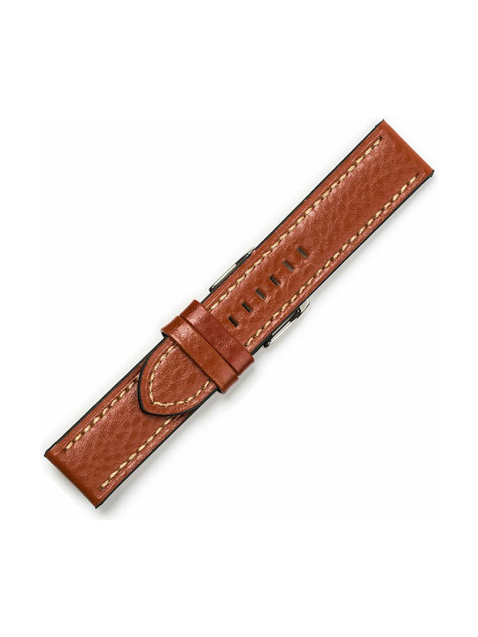 Lederriemen Tabac Braun 20mm