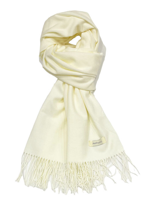 Women's Wool Scarf Ecru