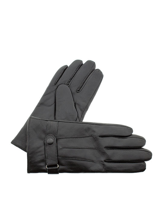 Μαύρα Ανδρικά Δερμάτινα Γάντια