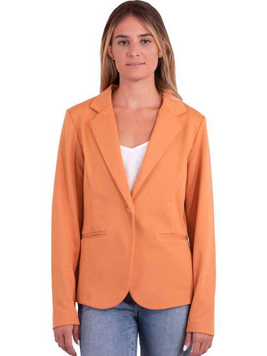 ICHI Women's Blazer Orange