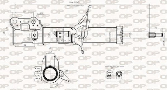 Open Parts Αμορτισέρ 1τμχ για Hyundai Getz