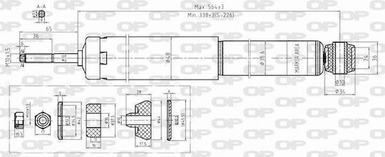 Open Parts Αμορτισέρ 1τμχ για Daewoo Nexia