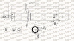 Open Parts Αμορτισέρ 1τμχ για Citroen C1 Corvette C1