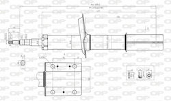 Open Parts Set Stoßdämpfer 1Stück für Fiat Ducato Citroen Pullover