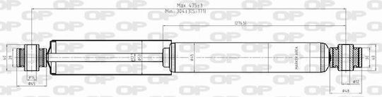 Open Parts Shock Absorber 1pcs for Volkswagen Caddy