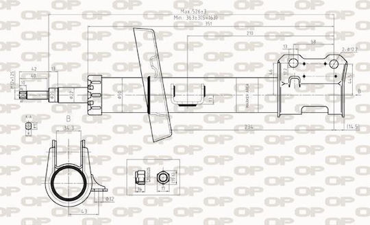 Open Parts Αμορτισέρ 1τμχ για Opel Zafira