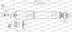 Open Parts Set Stoßdämpfer 1Stück für Mitsubishi Abholung Skoda Abholung Nissan Navara Dacia Abholung Isuzu Abholung