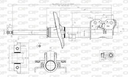 Open Parts Set Stoßdämpfer 1Stück für Renault Laguna